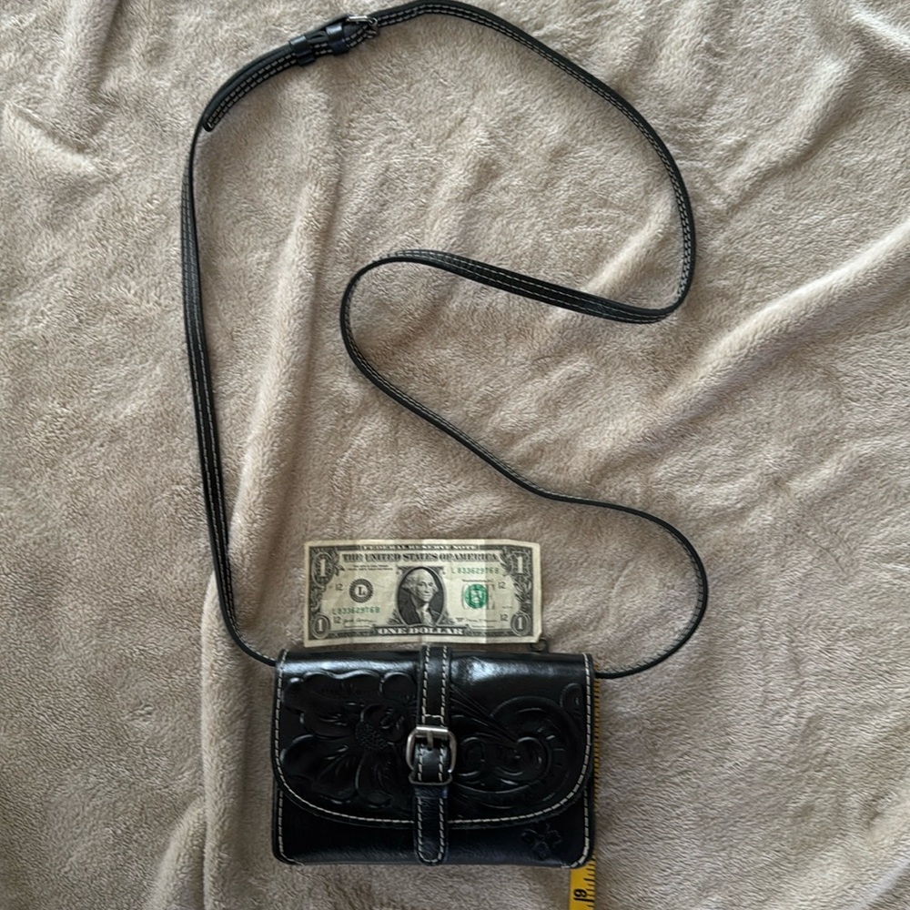 💗Patricia Nash leather crossbody black